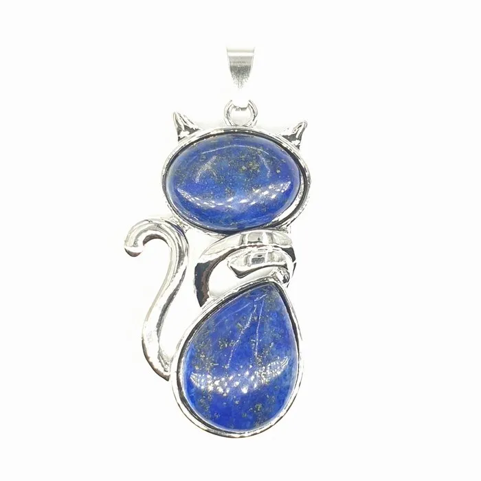 Edelsteen hanger Lapis Lazuli kat