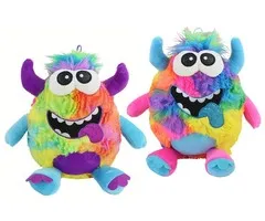 Knuffel gekleurd monster 25 cm