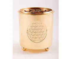 Wierookbrander messing met levensbloem