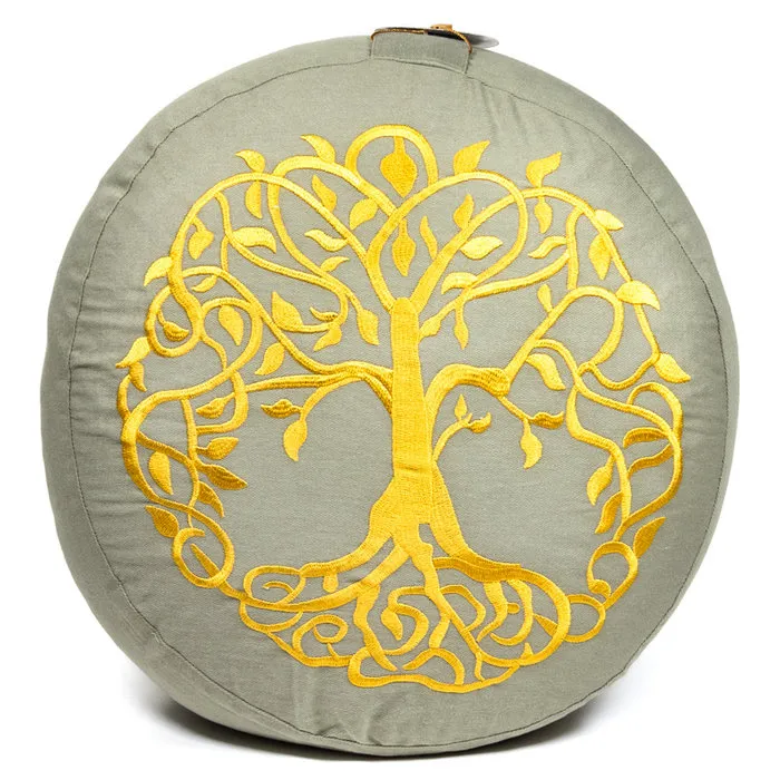 Meditatiekussen levensboom bio katoen