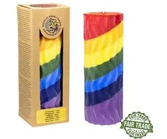 Geurkaars regenboog golvend