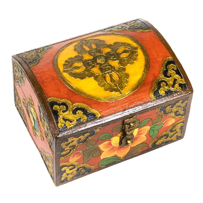 Schatkist Tibetaans met dubbele dorje