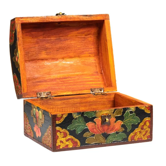 Schatkist Tibetaans met lotus klein