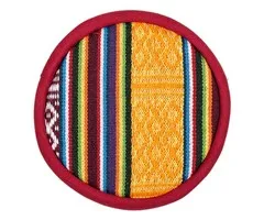 Klankschaalkussen plat Tribal design groot