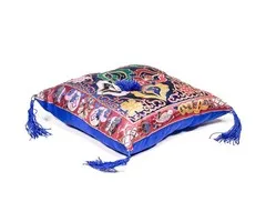 Klankschaalkussen deluxe dubbele dorje blauw
