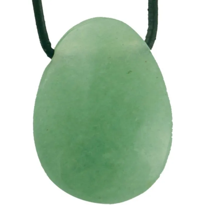 Hanger Aventurijn groen met koord