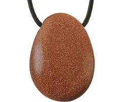 Hanger goudsteen met koord