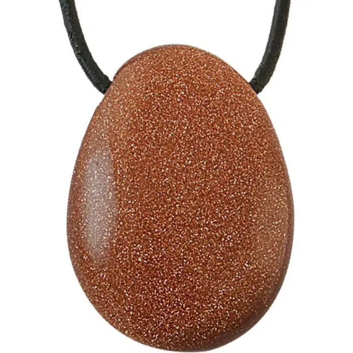 Hanger goudsteen met koord