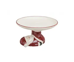 Kerstman met Bord keramiek