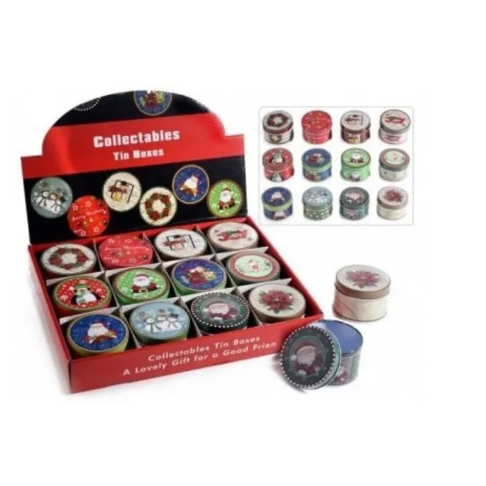 Metalen doosje kerst