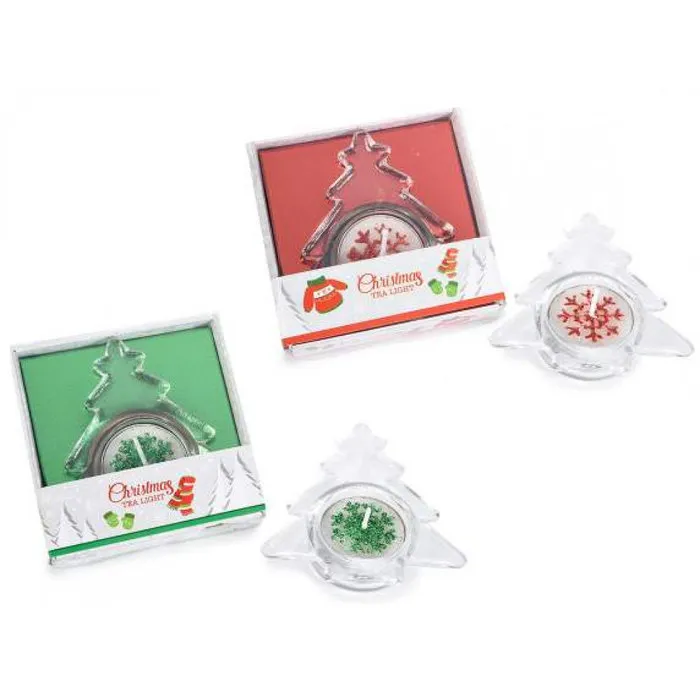 Theelichthouder kerstboom