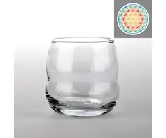 Drinkglas Mythos met Bloem des Levens veelkleurig