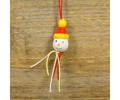 Gelukspoppetje kerst sneeuwpop 10 stuks