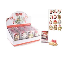 Magneet kerstfiguren in cadeau verpakking