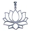 Zilver hanger Lotus groot