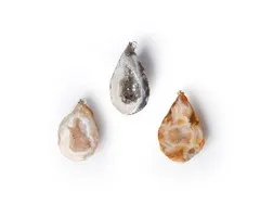 Agaat geode edelsteenhanger