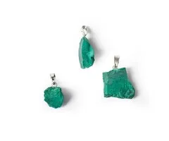 Malachiet ruw edelsteenhanger