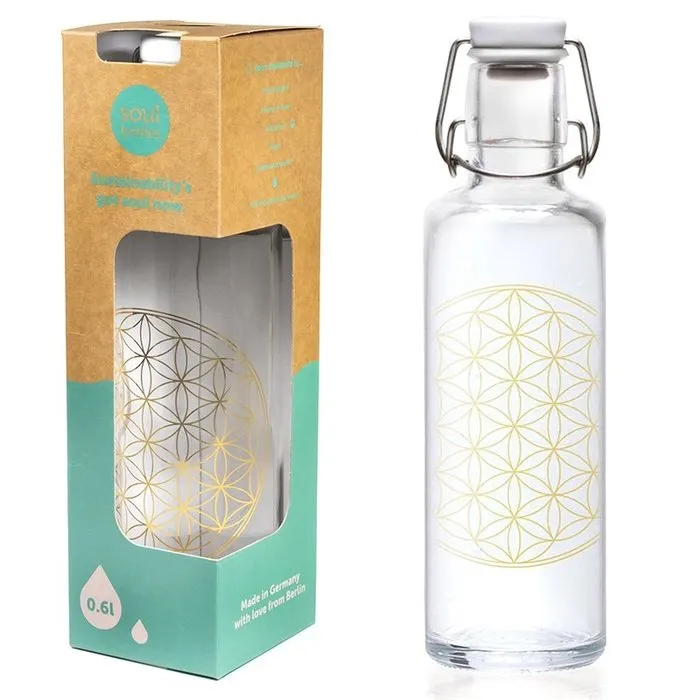 Soulbottle Flower of Life Drinkfles - Duurzame Waterfles