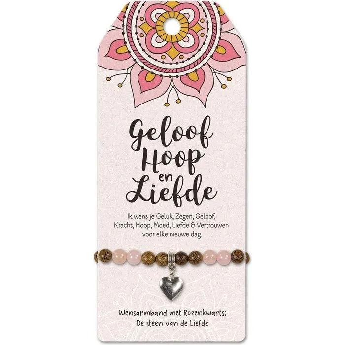 Vrienschapsarmband Hoop geloof liefde