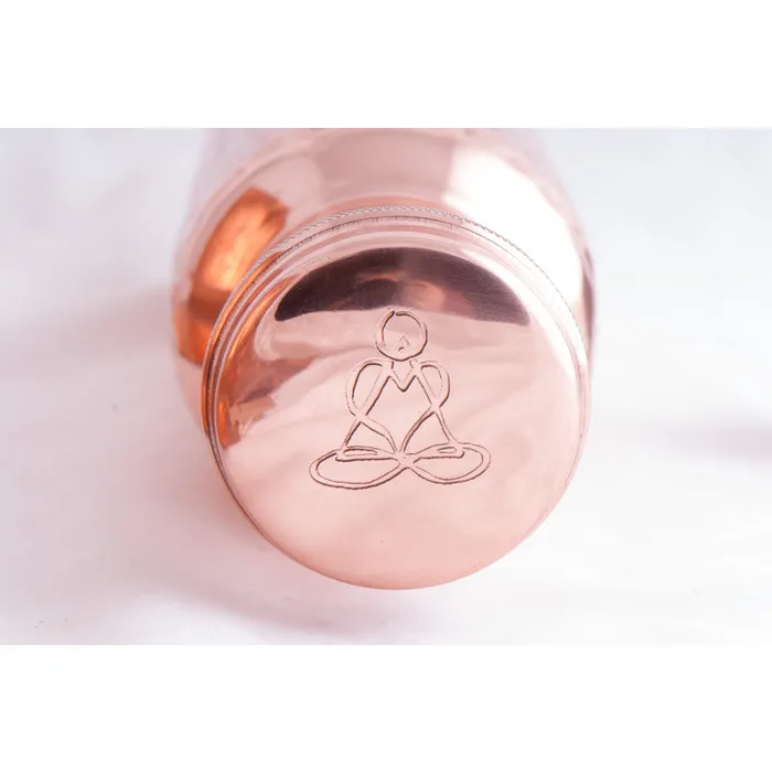 Drinkfles koper met flower of life 900 ml