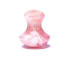 Massagesteen paddestoelvorm rozenkwarts