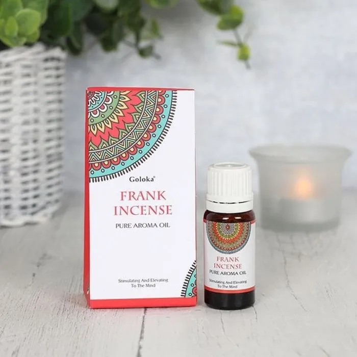 Frank Incense geurolie van Goloka. Zuiver, rustgevend en ideaal voor meditatie.