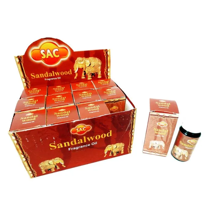 Sandalwood geurolie van SAC. Warm, houtachtig en rustgevend