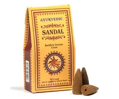 Ayurvedische Sandelhout backflow wierookkegels