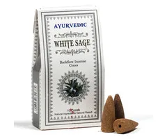 Ayurvedische Witte Salie backflow wierookkegels