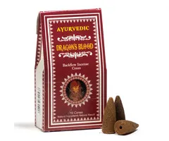 Ayurvedische Dragon's Blood backflow wierookkegels
