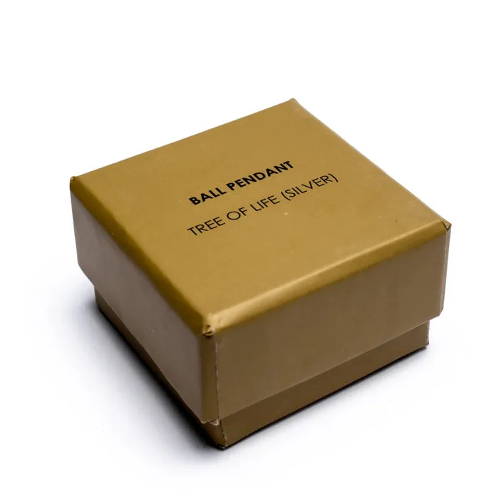 Levensboom bola zwangerschapshanger zilverkleurig