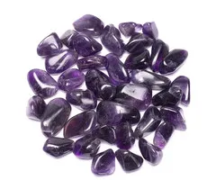 Donkere amethist trommelstenen AA kwaliteit 25 gram