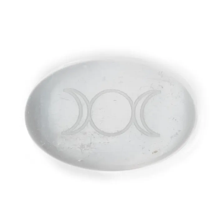 Seleniet steen met godin symbool