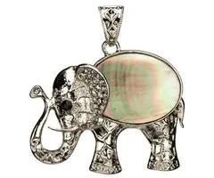 Olifant hanger parelmoer groot