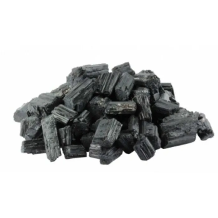 Zwarte toermalijn ruw groot A kwaliteit 500 gram