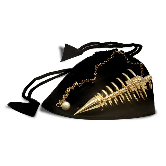 Pendel spiraal messing goudkleur