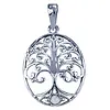 Zilver hanger Levensboom met maansteen