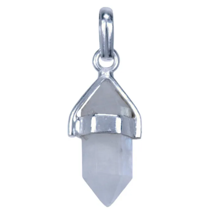 Zilver hanger dubbeleinder Maansteen