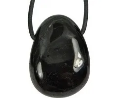 Hanger getrommelde tourmalijn zwart