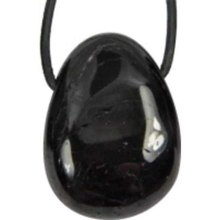 Hanger getrommelde tourmalijn zwart