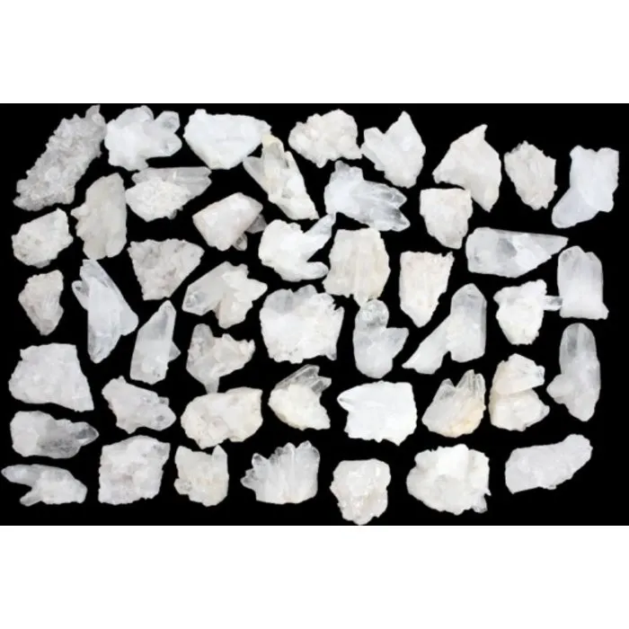 Bergkristal clusters 30 a 50 gram