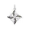 Celtic Four Point Knot hanger zilver