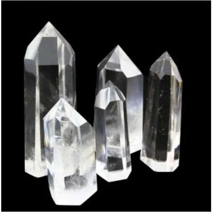 Edelsteen punt bergkristal 40-45 gram
