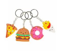 Fastfood sleutelhanger 12 stuks