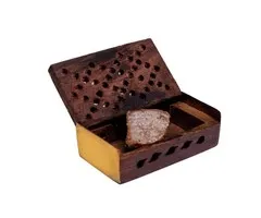 Wierookhars Nag Champa/Amber in houten doosje