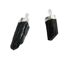 Hanger zwarte toermalijn ruw