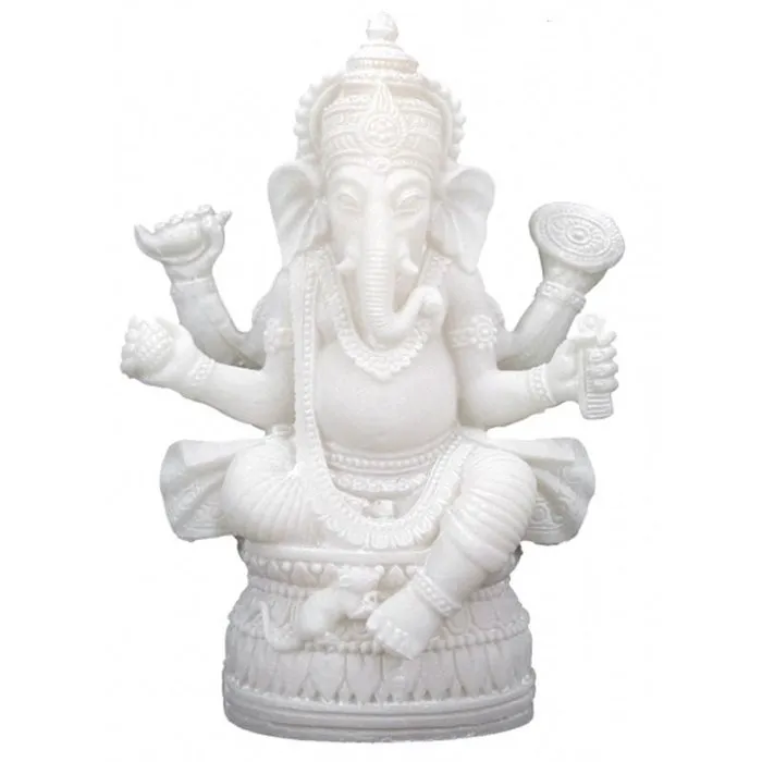 Ganesha beeld Wit