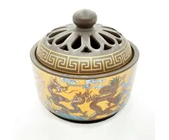 Luxe Resin Brander Goud met draken