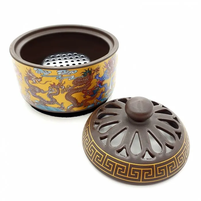 Luxe Resin Brander Goud met draken