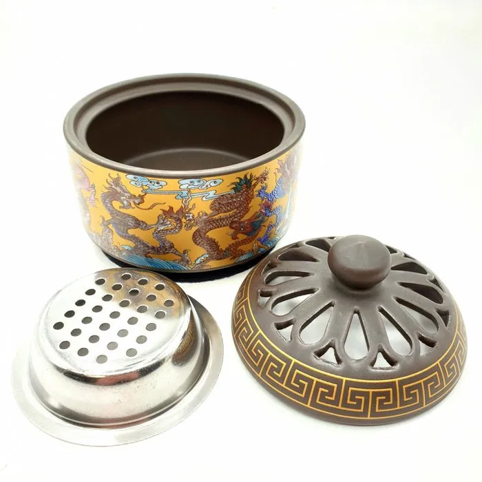 Luxe Resin Brander Goud met draken